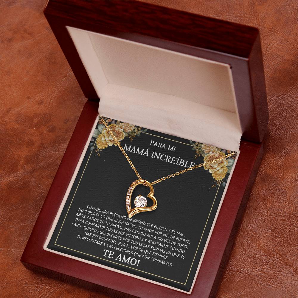 PARA MI MAMA INCREIBLE | Forever Love Necklace with On Demand Message Card