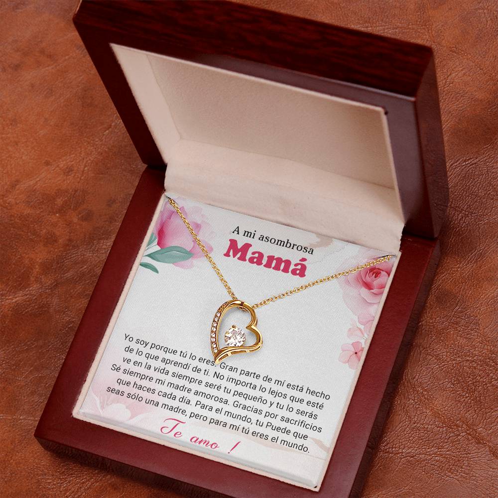 A mi asombrosa Mama | Forever Love Necklace with On Demand Message Card