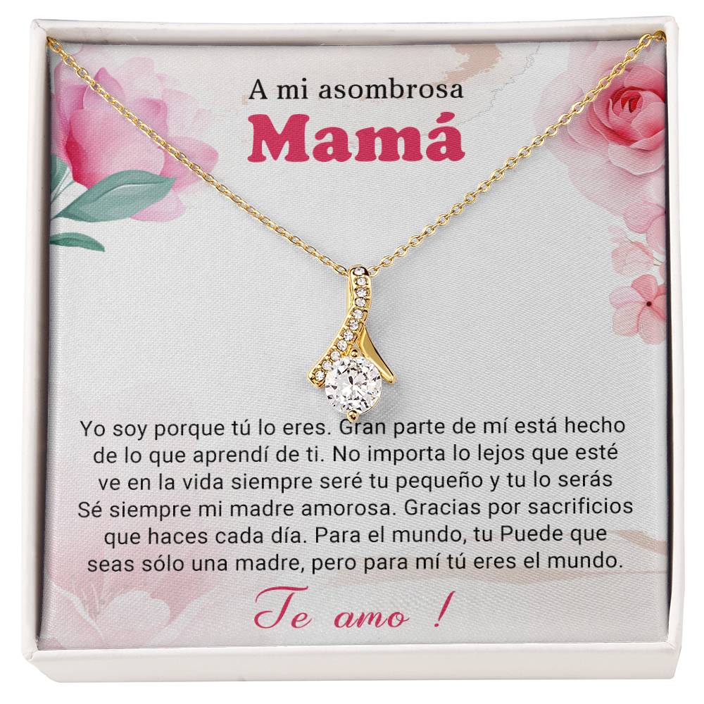 A mi asombrosa Mama | Alluring Beauty Necklace (Yellow & White Gold Variants)