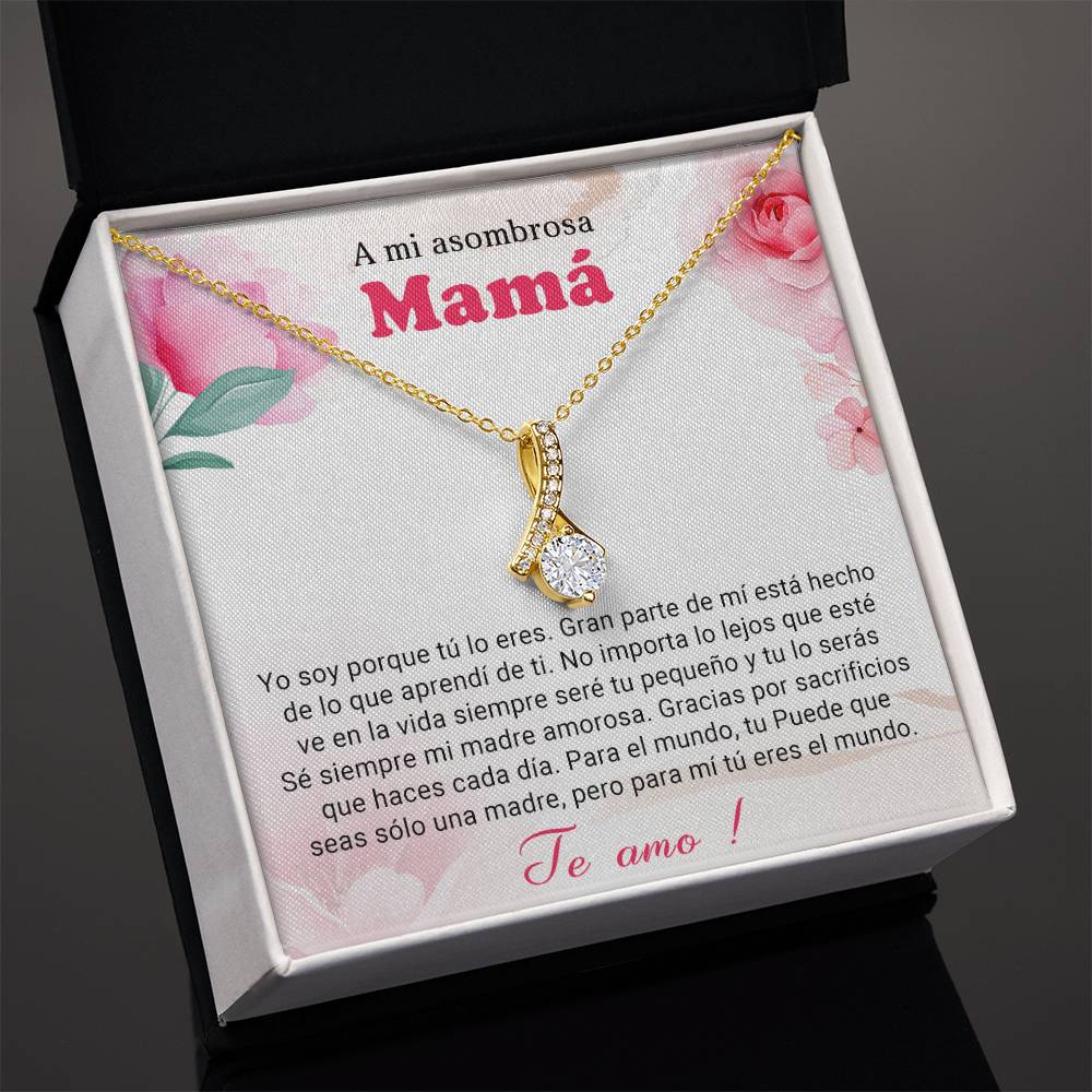 A mi asombrosa Mama | Alluring Beauty Necklace (Yellow & White Gold Variants)