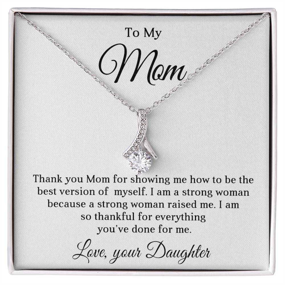 To My Mom | Alluring Beauty Necklace (Yellow & White Gold Variants)