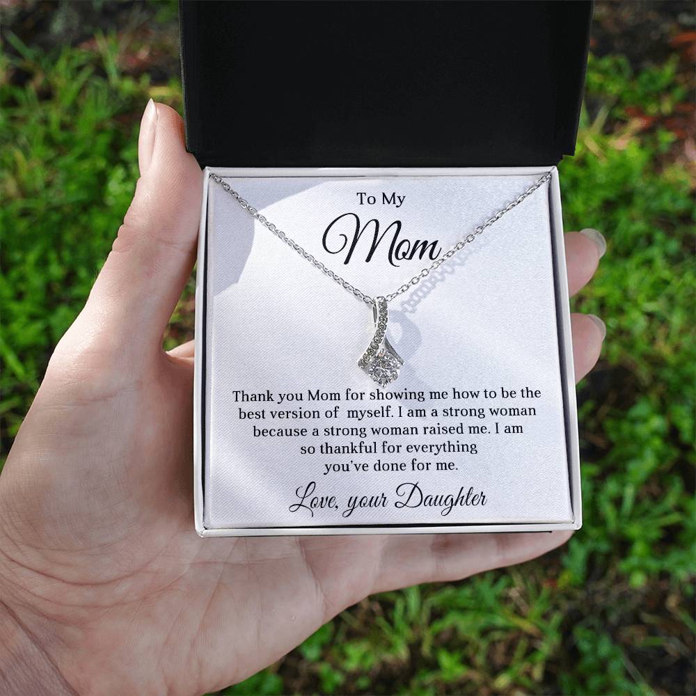 To My Mom | Alluring Beauty Necklace (Yellow & White Gold Variants)