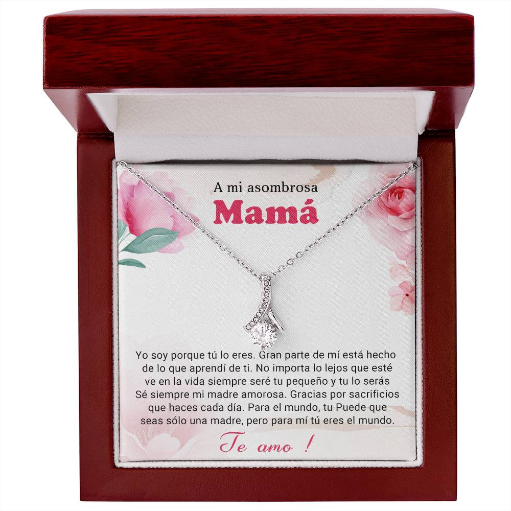 A mi asombrosa Mama | Alluring Beauty Necklace (Yellow & White Gold Variants)