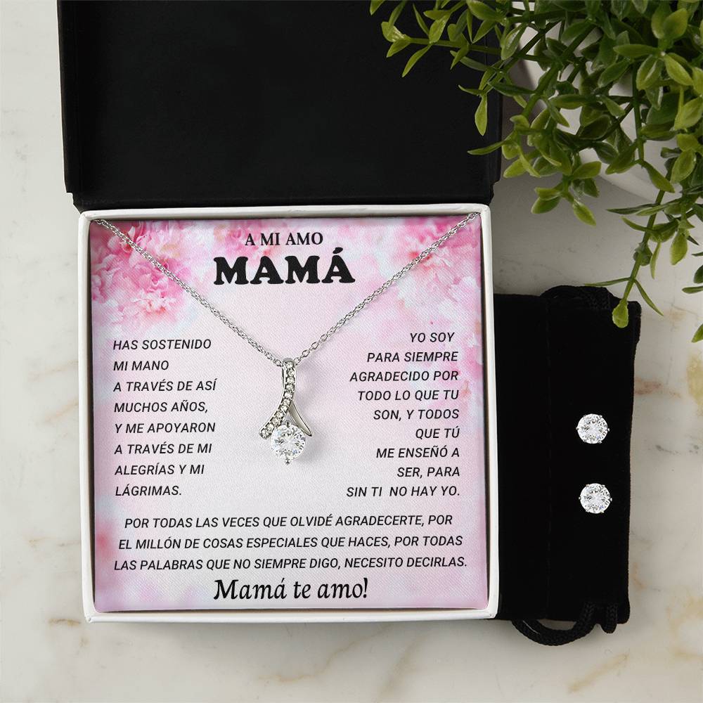 A MI AMO MAMA | Alluring Beauty + Clear CZ Earrings