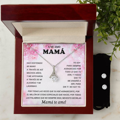 A MI AMO MAMA | Alluring Beauty + Clear CZ Earrings