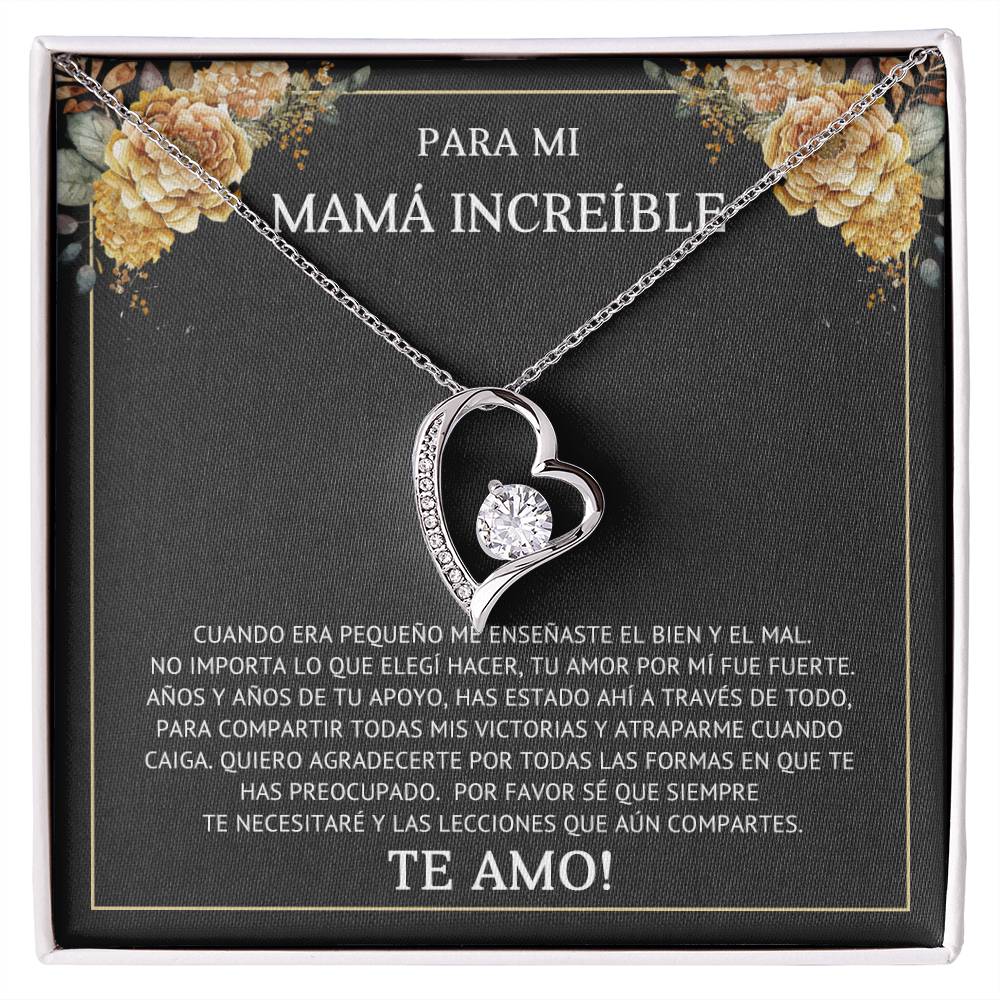 PARA MI MAMA INCREIBLE | Forever Love Necklace with On Demand Message Card