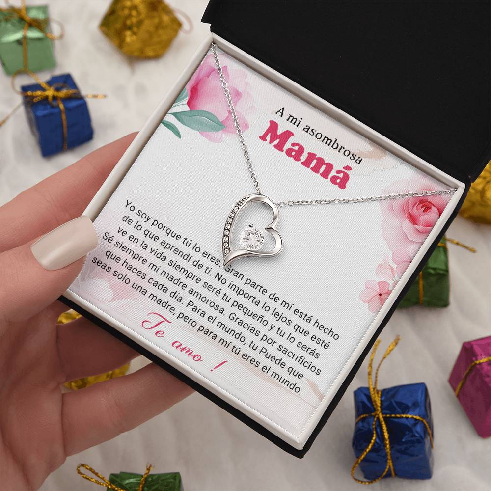 A mi asombrosa Mama | Forever Love Necklace with On Demand Message Card