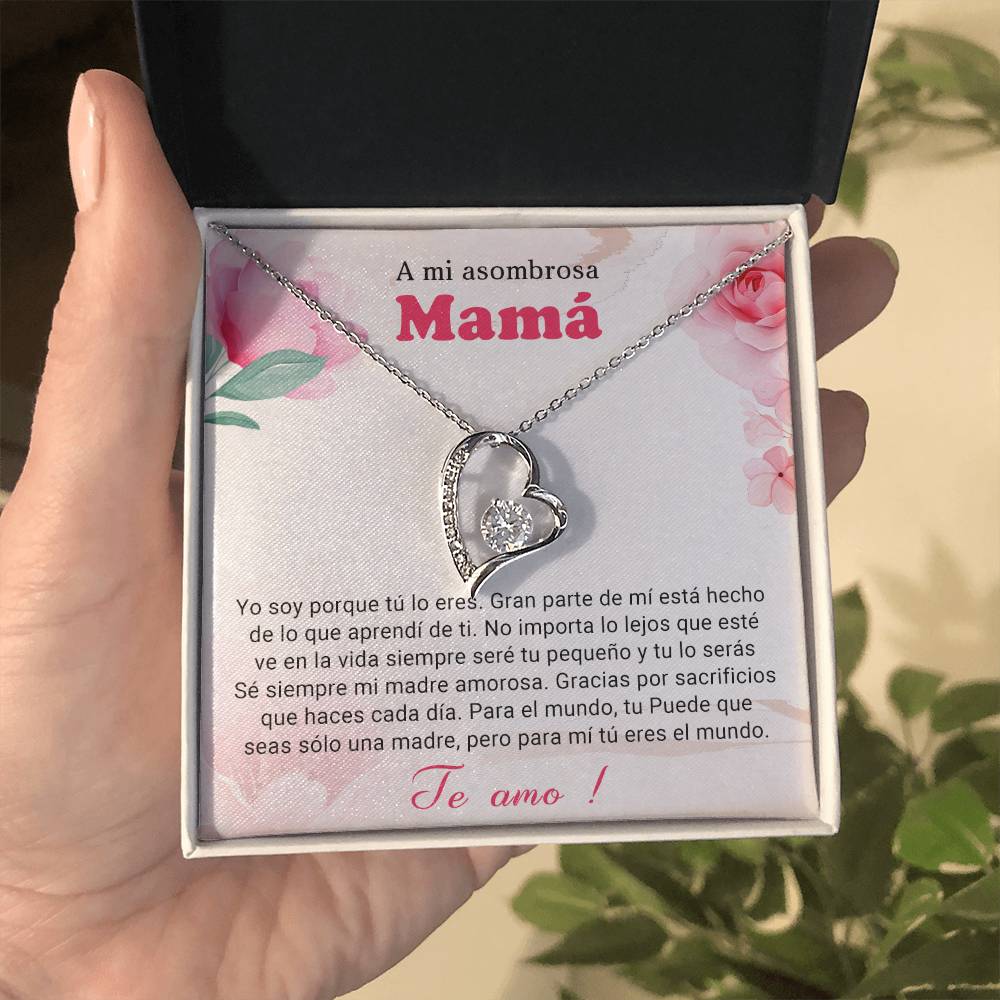 A mi asombrosa Mama | Forever Love Necklace with On Demand Message Card