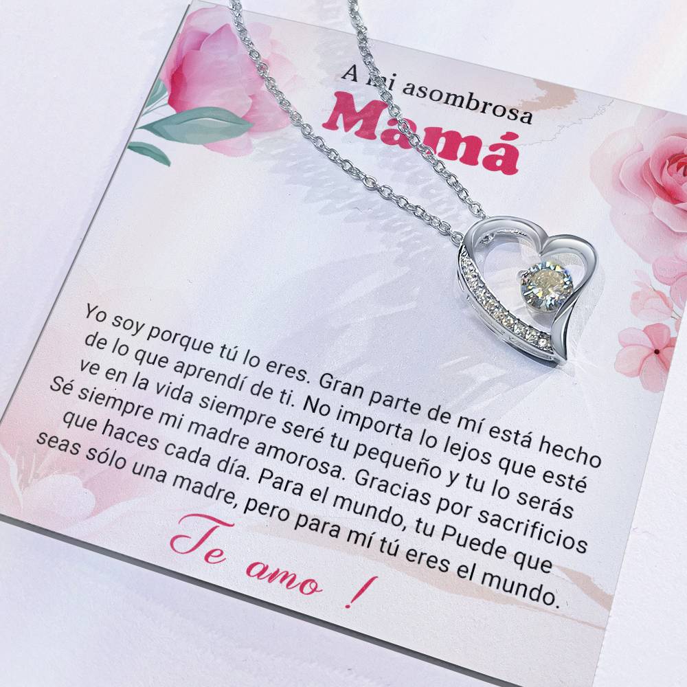 A mi asombrosa Mama | Forever Love Necklace with On Demand Message Card