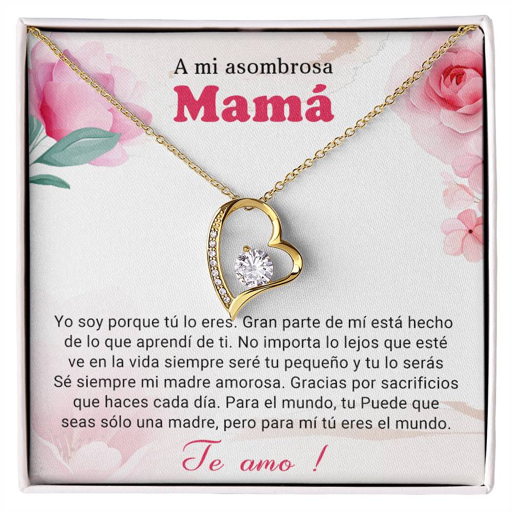 A mi asombrosa Mama | Forever Love Necklace with On Demand Message Card