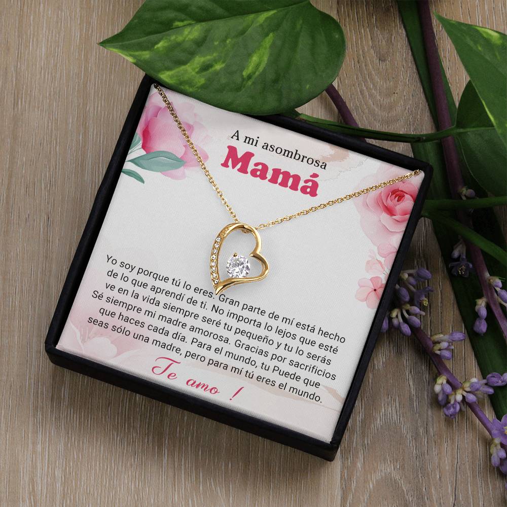 A mi asombrosa Mama | Forever Love Necklace with On Demand Message Card