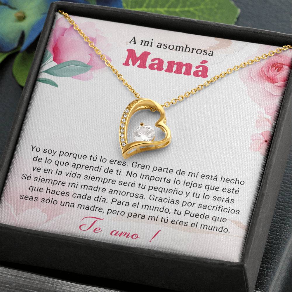 A mi asombrosa Mama | Forever Love Necklace with On Demand Message Card